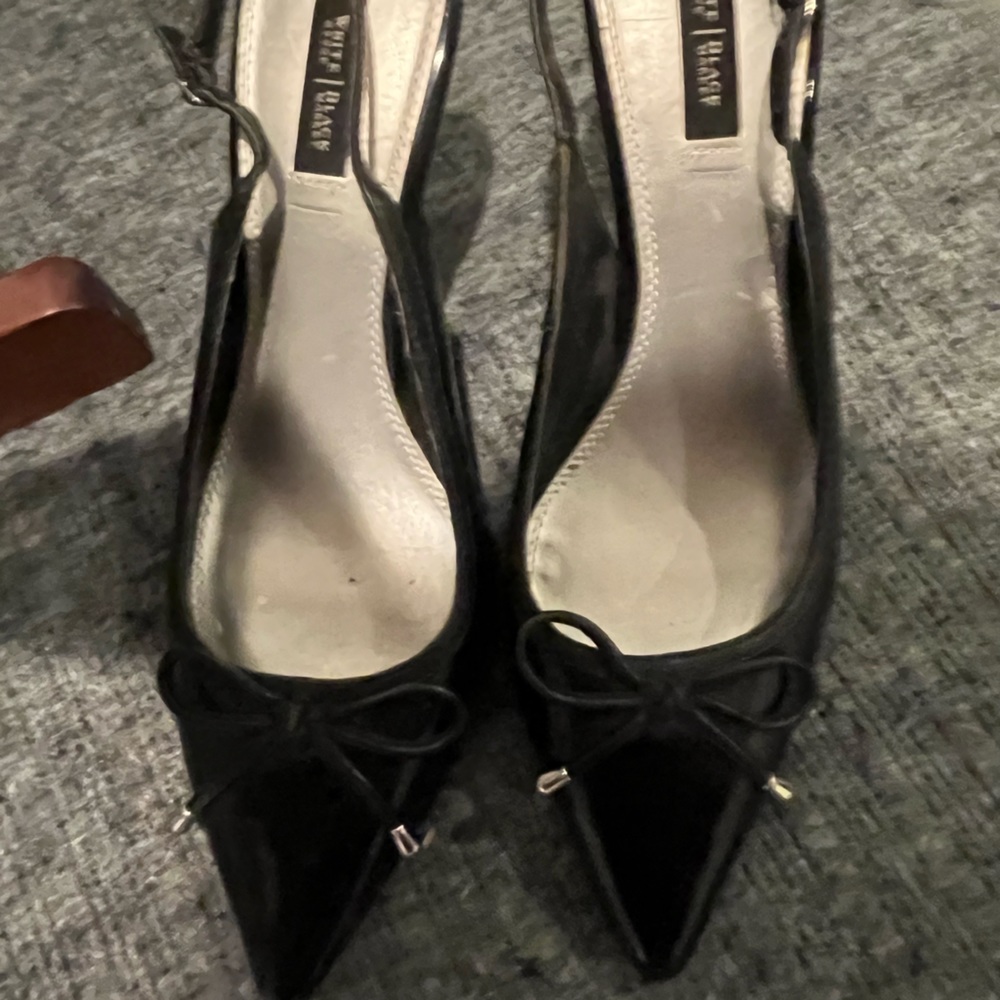 White House black market black sling backs